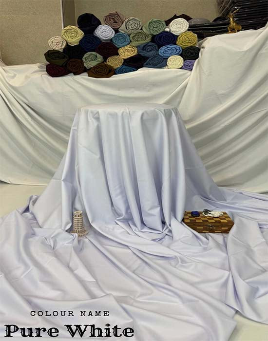 Wash n Wear | Pure White Color | Divine Fab