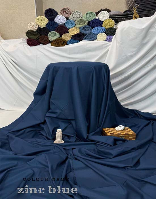 Wash n Wear | Zinc Blue Color | Divine Fab