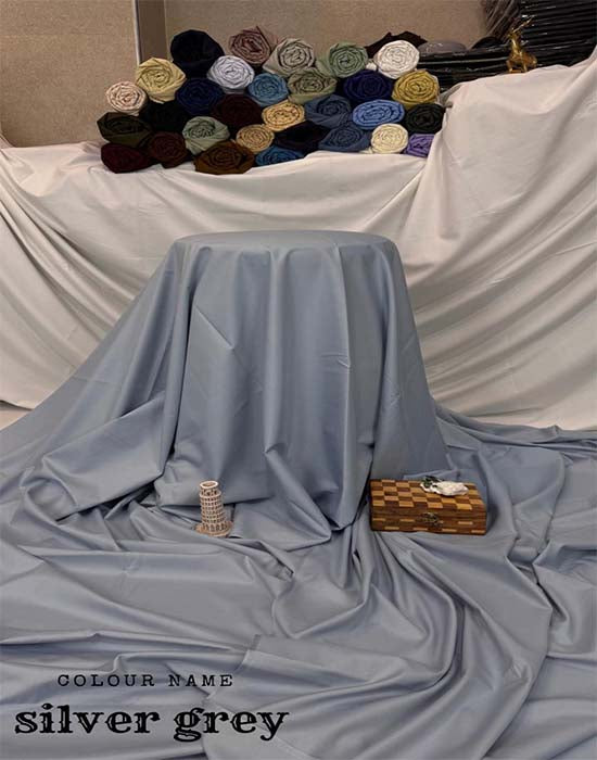 Wash n Wear | Silver Grey Color | Divine Fab