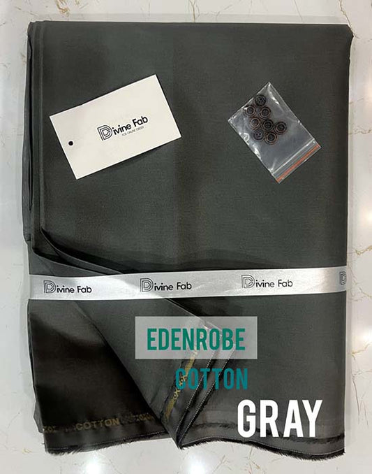 Pure 100% Cotton | Gray Color | Divine Fab