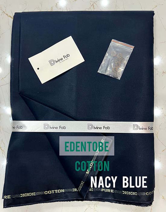 Pure 100% Cotton | Navy Blue Color | Divine Fab