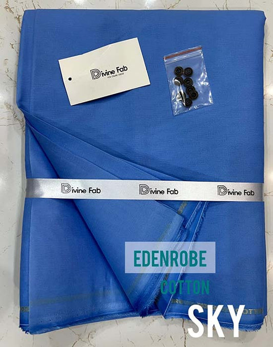 Pure 100% Cotton | Sky Color | Divine Fab