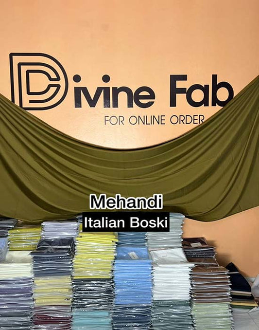Italian Boski | Mehandi Color | Divine Fab