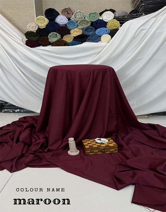 Wash n Wear | Maroon Color | Divine Fab