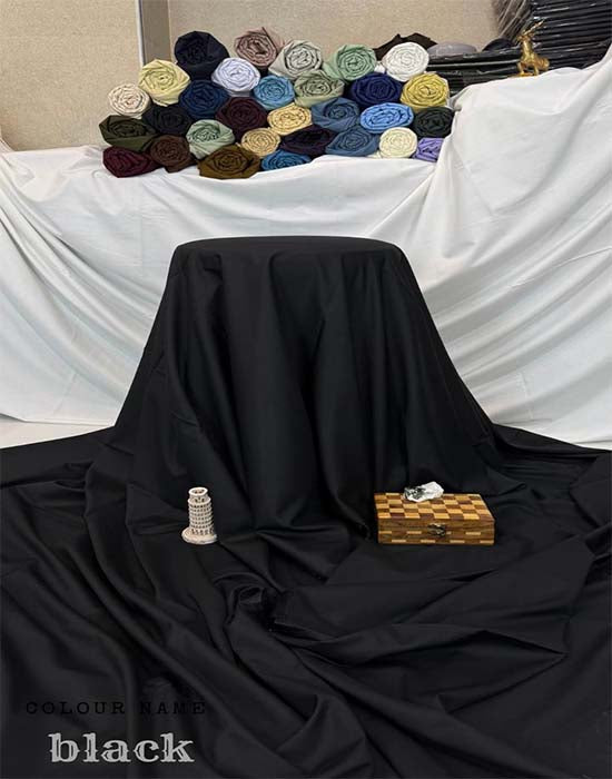 Wash n Wear | Black Color | Divine Fab