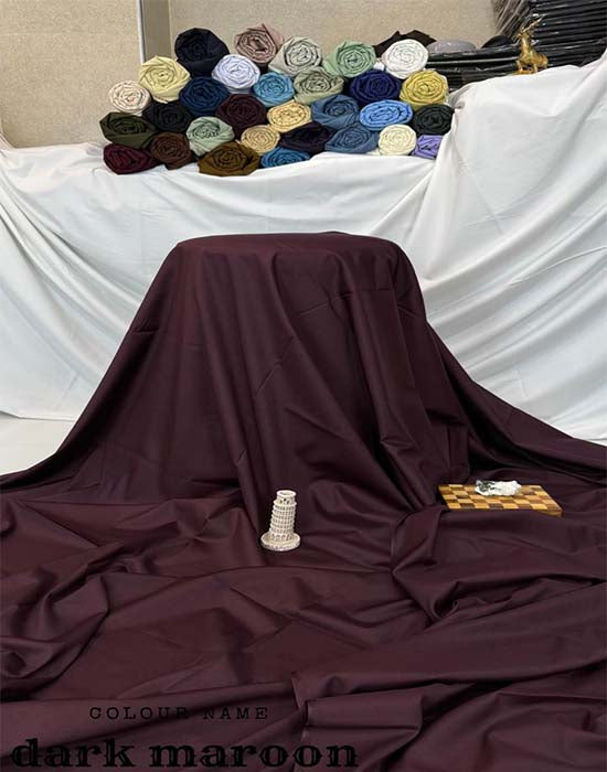 Wash n Wear | Dark Maroon Color | Divine Fab