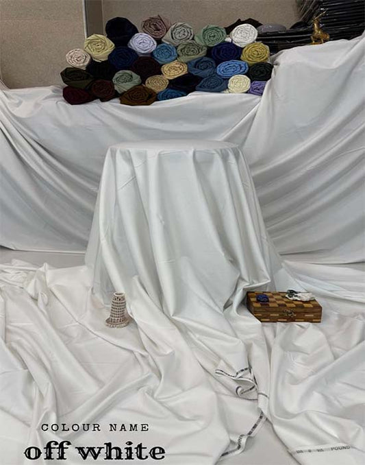 Wash n Wear | Off White Color | Divine Fab