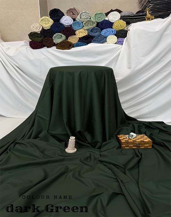 Wash n Wear | Dark Green Color | Divine Fab