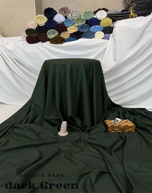 Wash n Wear | Dark Green Color | Divine Fab