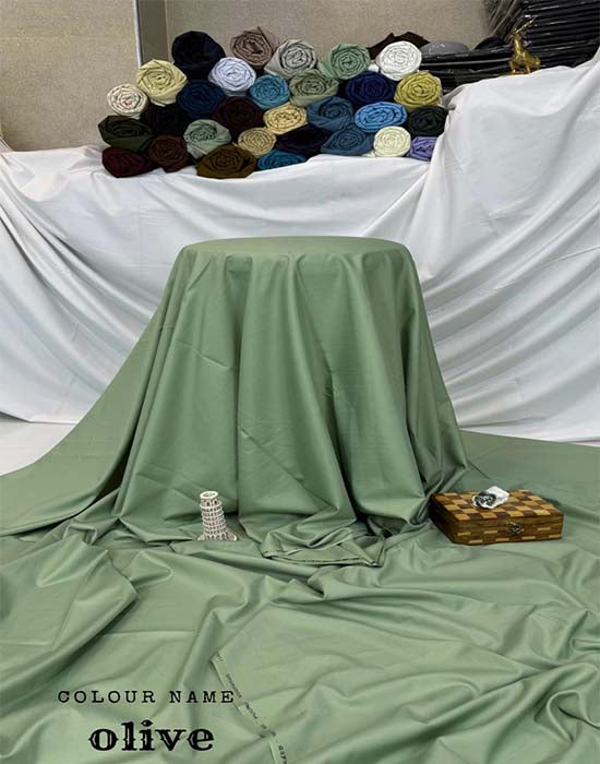 Wash n Wear | Olive Color | Divine Fab