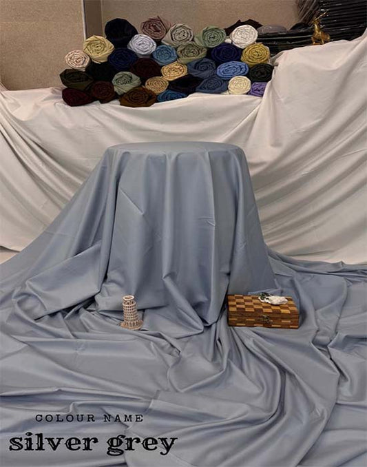 Wash n Wear | Silver Grey Color | Divine Fab