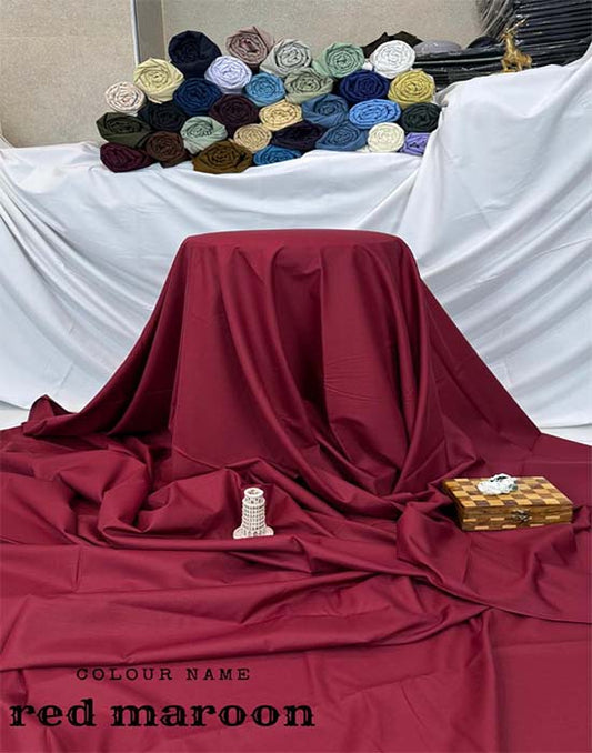 Wash n Wear | Red Maroon Color | Divine Fab